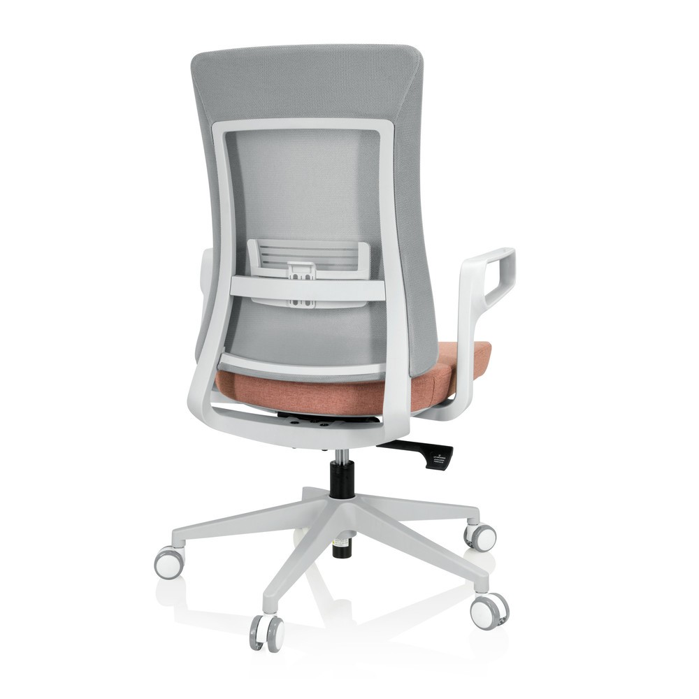 Productafbeelding nr. 9: Bureaustoel / draaistoel hjh OFFICE COMFIO WM netstof / stof, grijs / roze