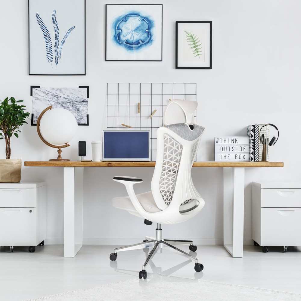 Productafbeelding nr. 4: Bureaustoel / draaistoel hjh OFFICE FALEO W netstof / stof, grijs