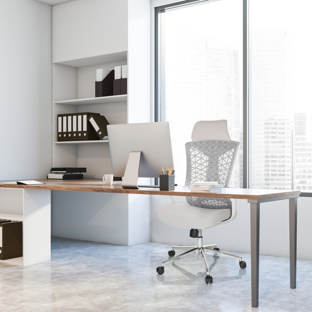 Productafbeelding nr. 6: Bureaustoel / draaistoel hjh OFFICE FALEO W netstof / stof, grijs