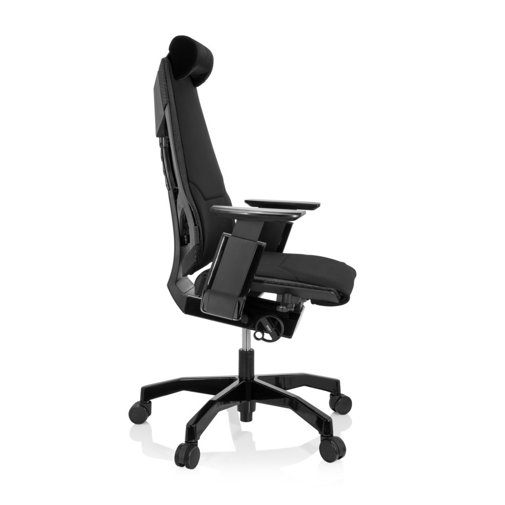 Productafbeelding nr. 3: Bureaustoel / draaistoel hjh OFFICE GENIDIA BLACK stof, zwart