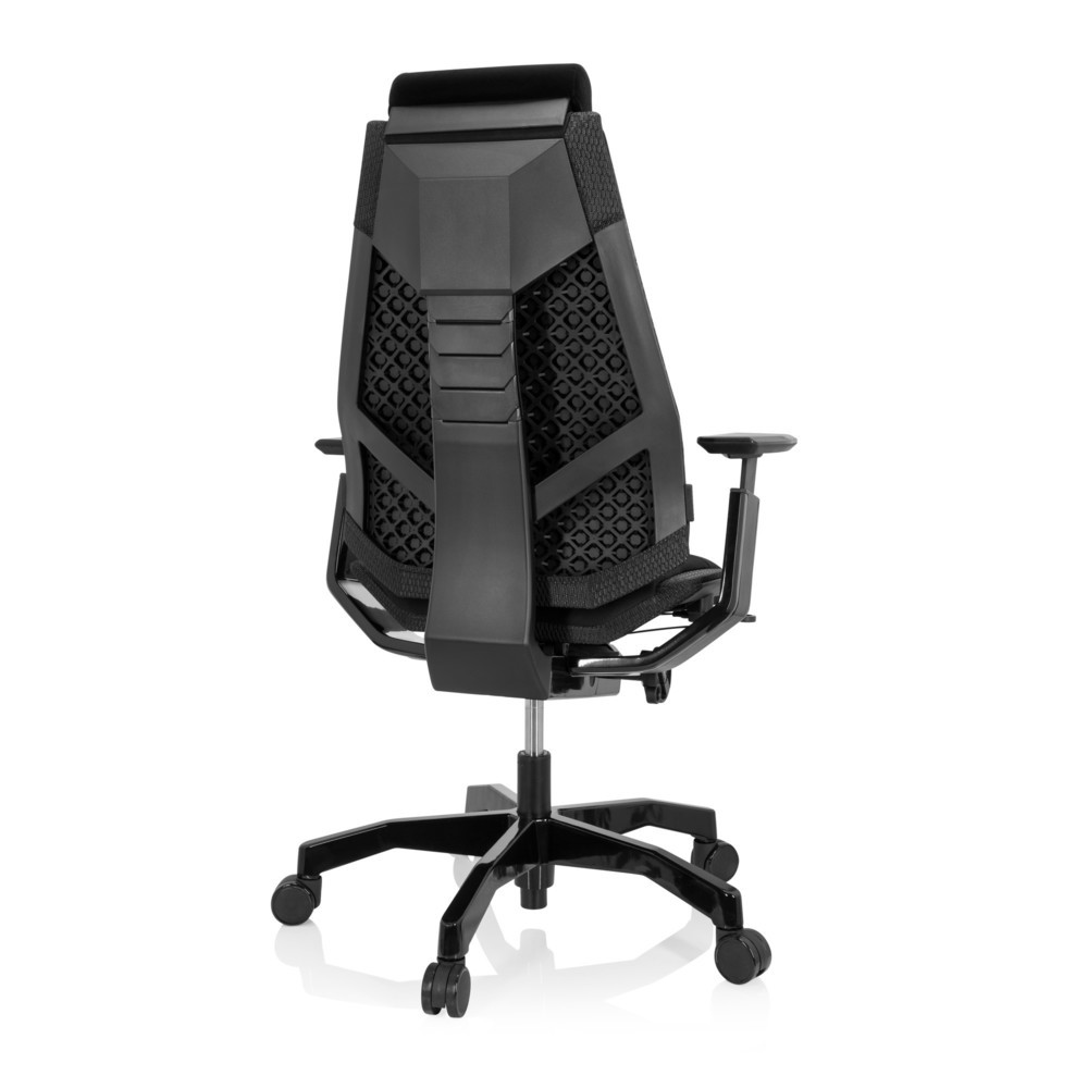 Productafbeelding nr. 5: Bureaustoel / draaistoel hjh OFFICE GENIDIA BLACK stof, zwart