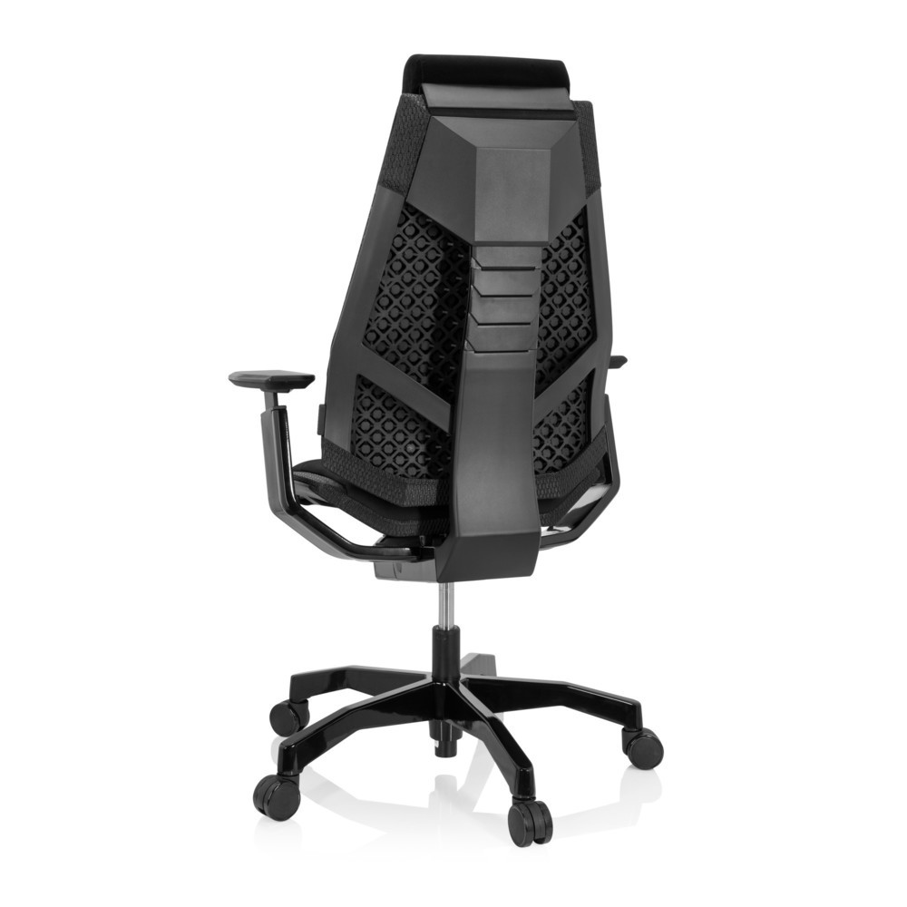 Productafbeelding nr. 6: Bureaustoel / draaistoel hjh OFFICE GENIDIA BLACK stof, zwart