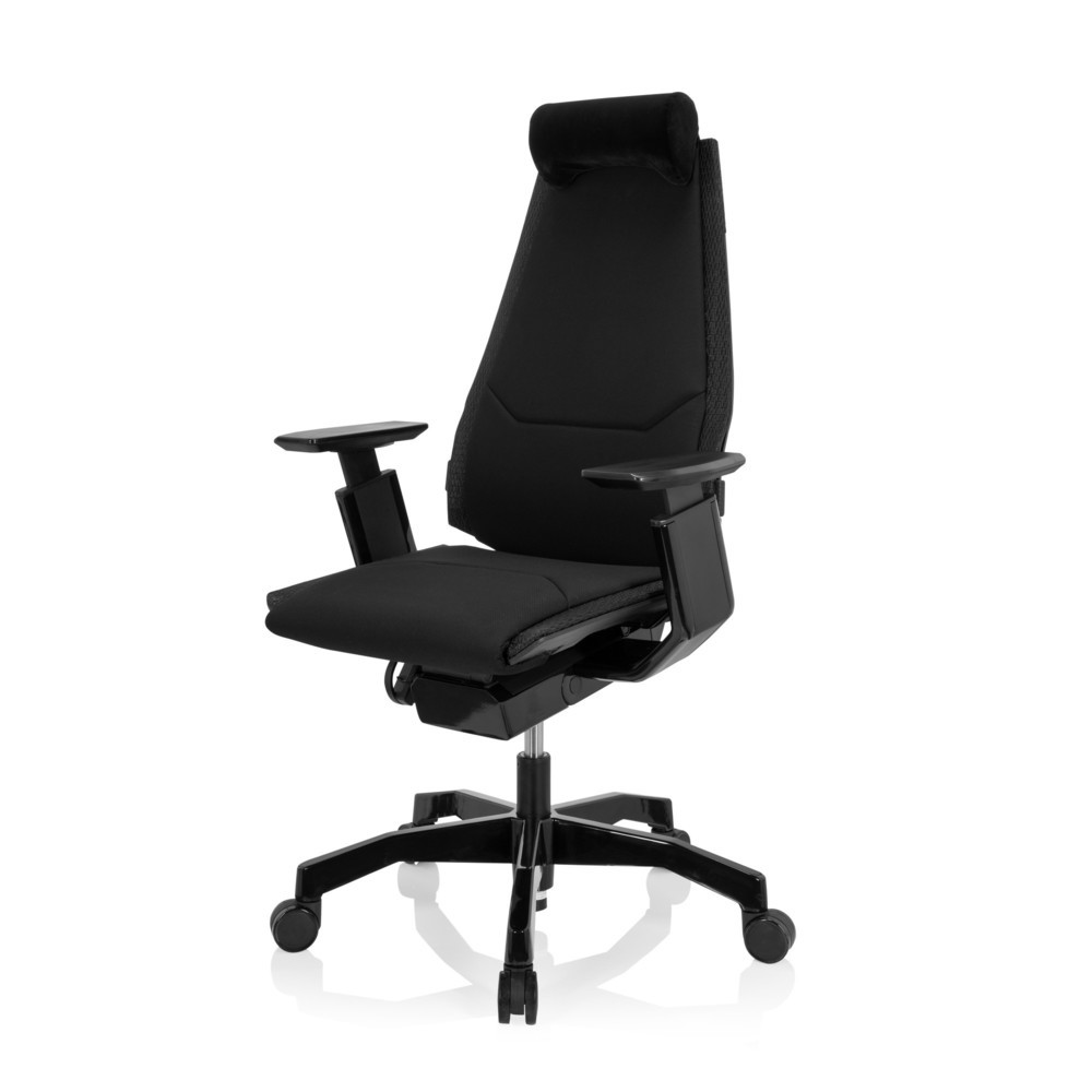 Productafbeelding nr. 9: Bureaustoel / draaistoel hjh OFFICE GENIDIA BLACK stof, zwart