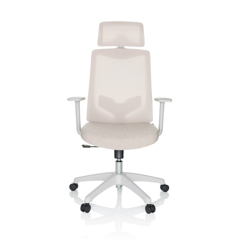 Product afbeelding: Bureaustoel / draaistoel hjh OFFICE MIKEO W netstof / stof, beige
