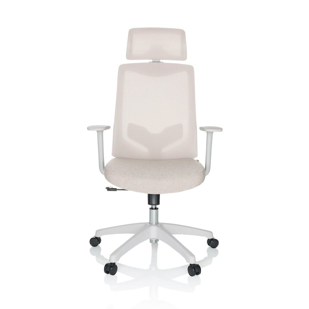 Product afbeelding: Bureaustoel / draaistoel hjh OFFICE MIKEO W netstof / stof, beige