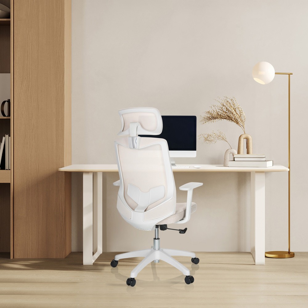 Productafbeelding nr. 4: Bureaustoel / draaistoel hjh OFFICE MIKEO W netstof / stof, beige