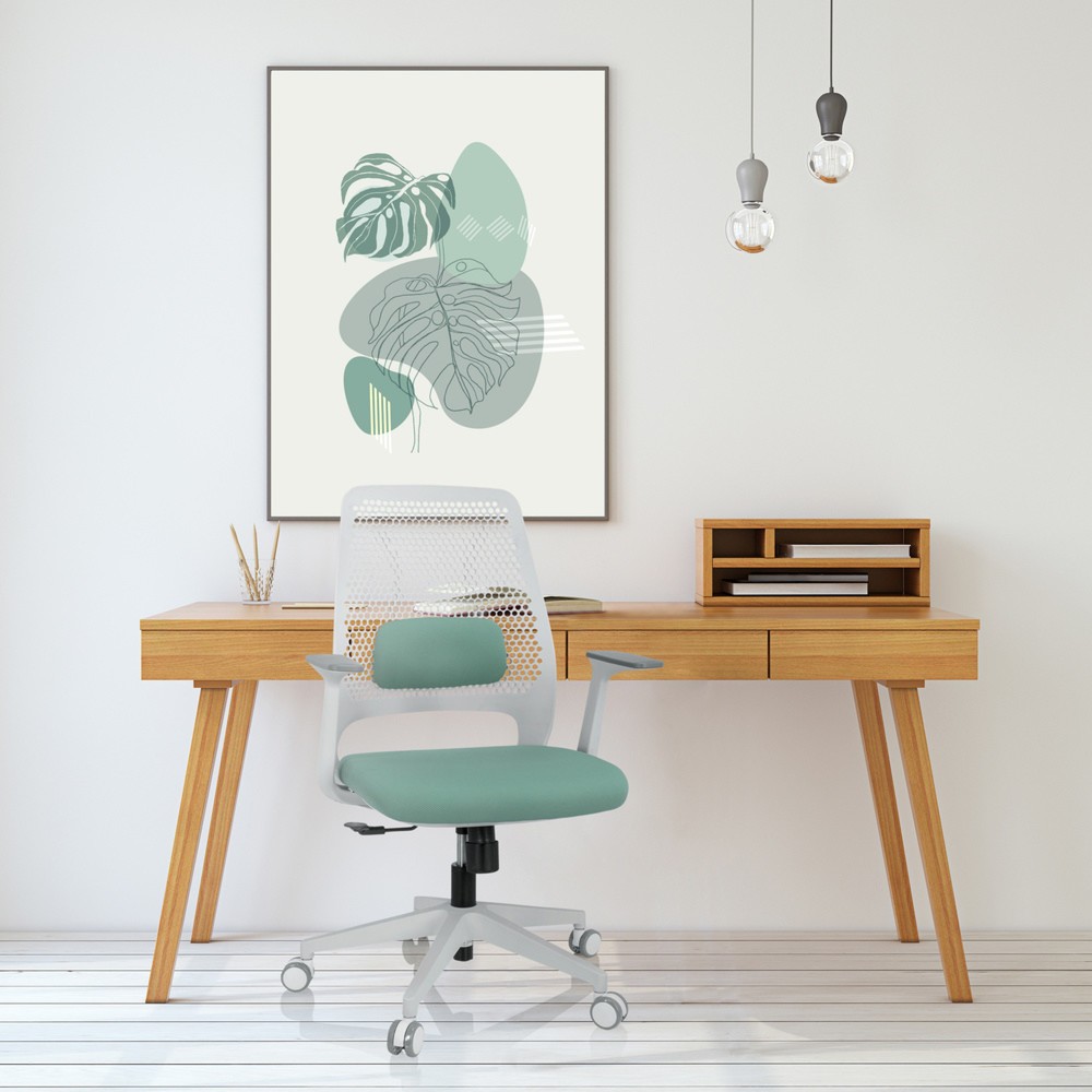 Productafbeelding nr. 6: Bureaustoel / draaistoel hjh OFFICE PARFERIO W stof, muntgroen