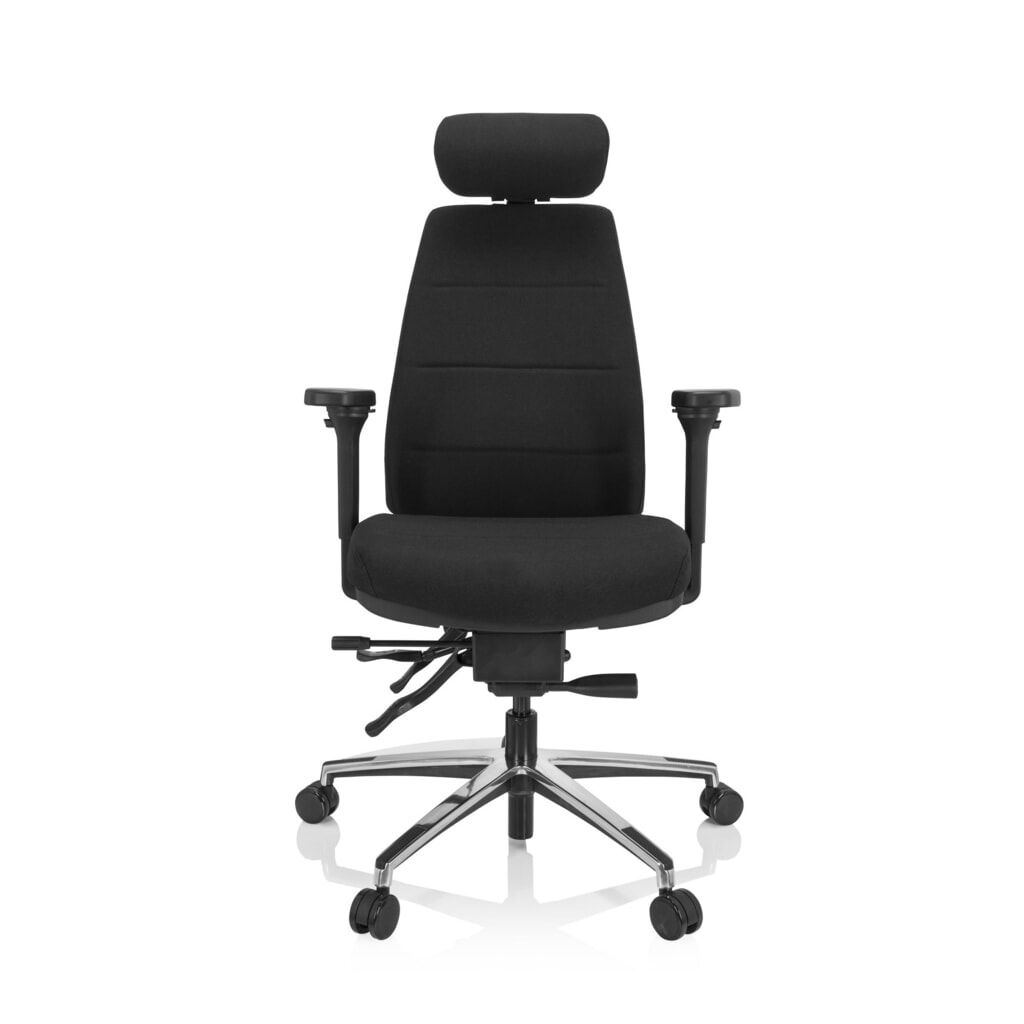 Bureaustoel / draaistoel hjh OFFICE PHOENIX PRO I stof, zwart Product afbeelding: Bureaustoel / draaistoel hjh OFFICE PHOENIX PRO I stof, zwart