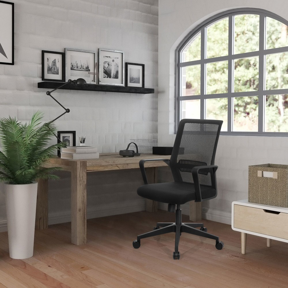 Productafbeelding nr. 6: Bureaustoel / draaistoel hjh OFFICE PRESTON netstof, zwart