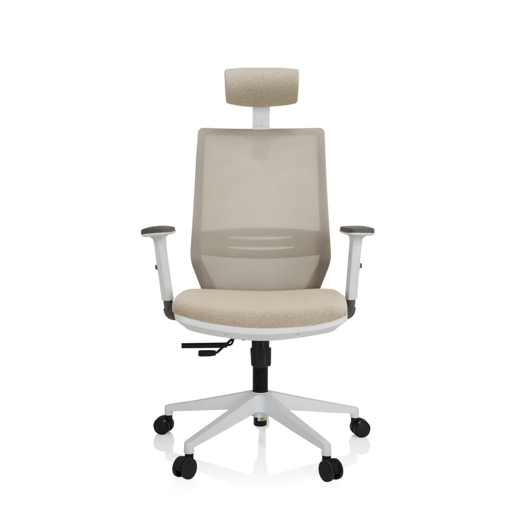 Bureaustoel / draaistoel hjh OFFICE PROFONDO PRO W netstof / stof, beige Productafbeelding nr. 1: Bureaustoel / draaistoel hjh OFFICE PROFONDO PRO W netstof / stof, beige