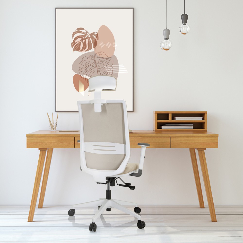 Productafbeelding nr. 6: Bureaustoel / draaistoel hjh OFFICE PROFONDO PRO W netstof / stof, beige