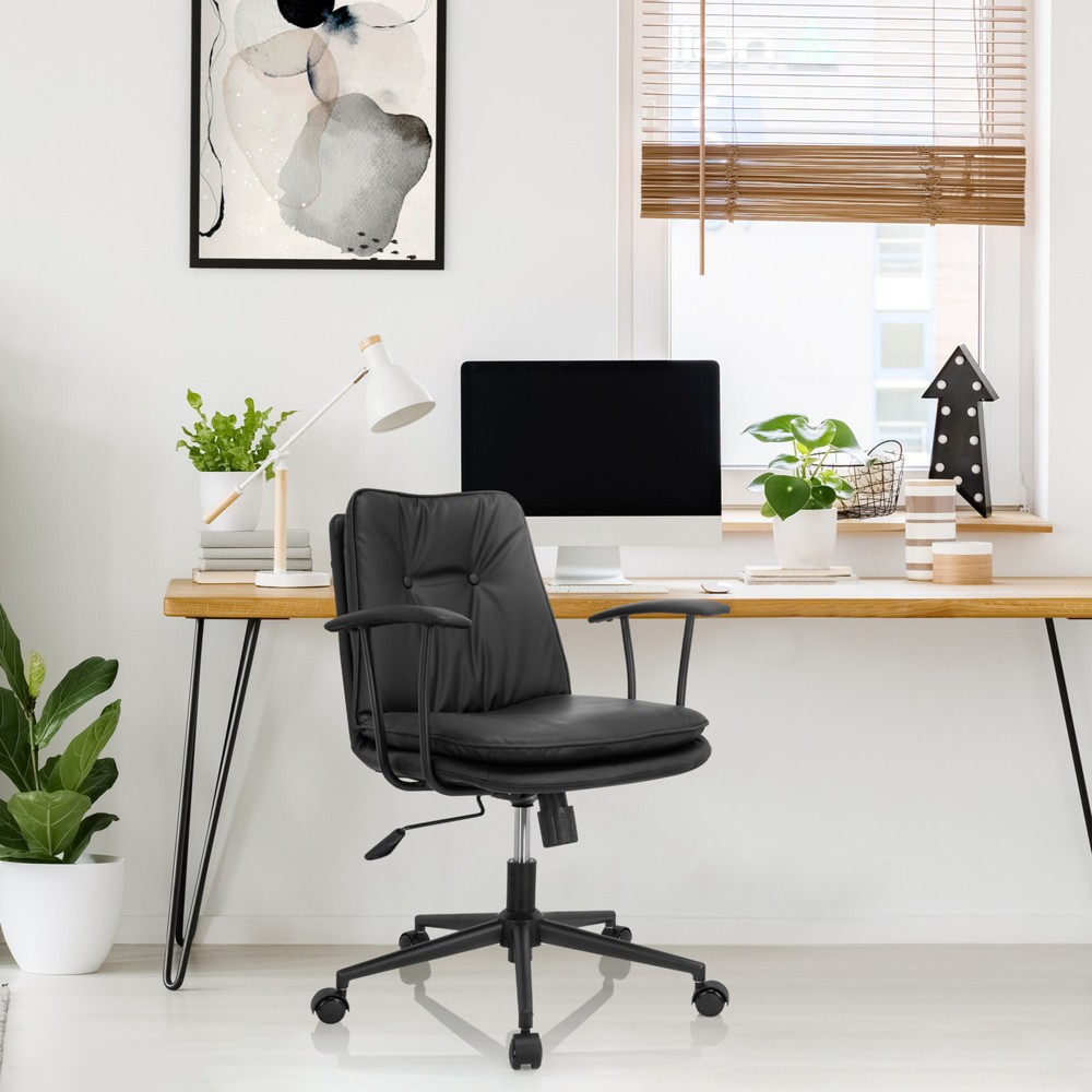 Productafbeelding nr. 4: Bureaustoel / draaistoel hjh OFFICE SMALLO kunstleer, zwart