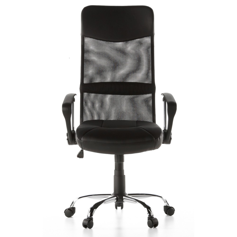 Product afbeelding: Bureaustoel / directiestoel hjh OFFICE STRYKA netstof / kunstleer, zwart
