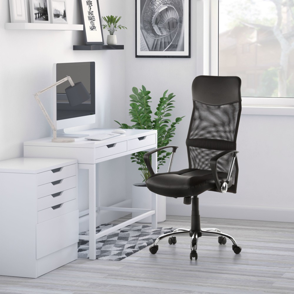 Productafbeelding nr. 4: Bureaustoel / directiestoel hjh OFFICE STRYKA netstof / kunstleer, zwart