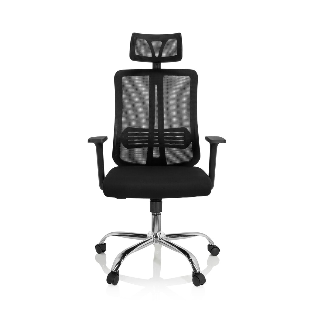 Bureaustoel / draaistoel hjh OFFICE ZH 200 netstof, zwart Productafbeelding nr. 1: Bureaustoel / draaistoel hjh OFFICE ZH 200 netstof, zwart