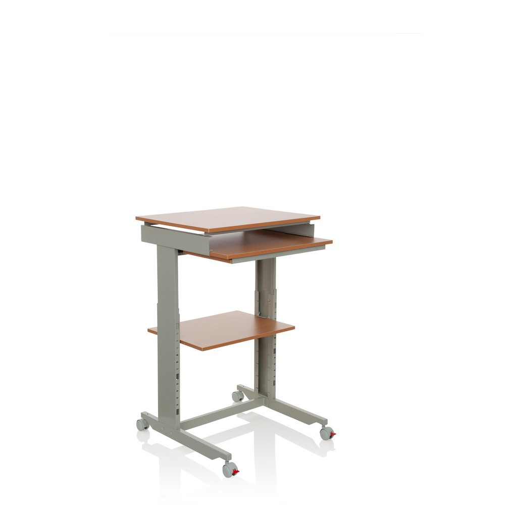 Productafbeelding nr. 6: Computertafel / bureau hjh OFFICE WORKSTATION, grijs / beuk