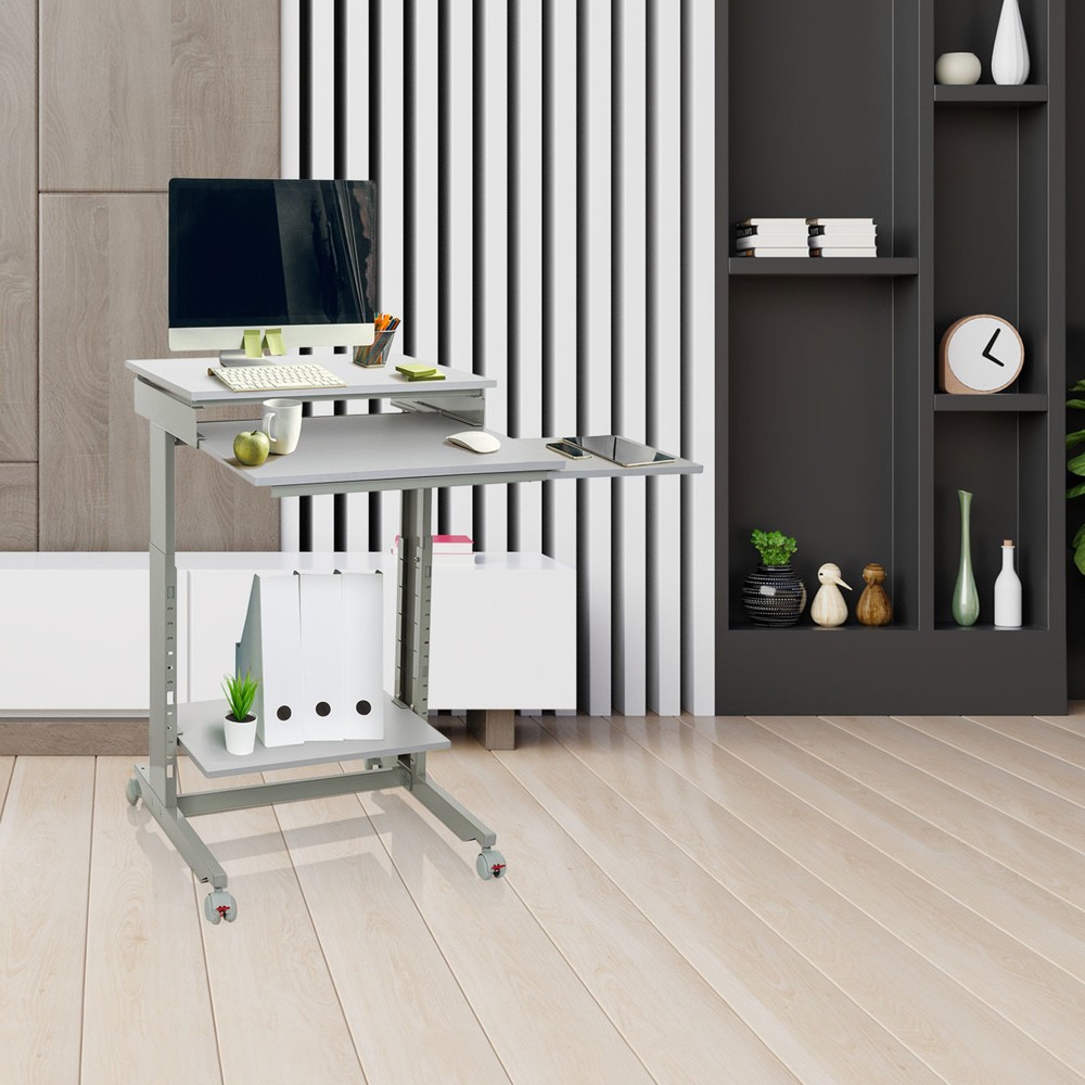 Productafbeelding nr. 4: Computertafel / bureau hjh OFFICE WORKSTATION, grijs