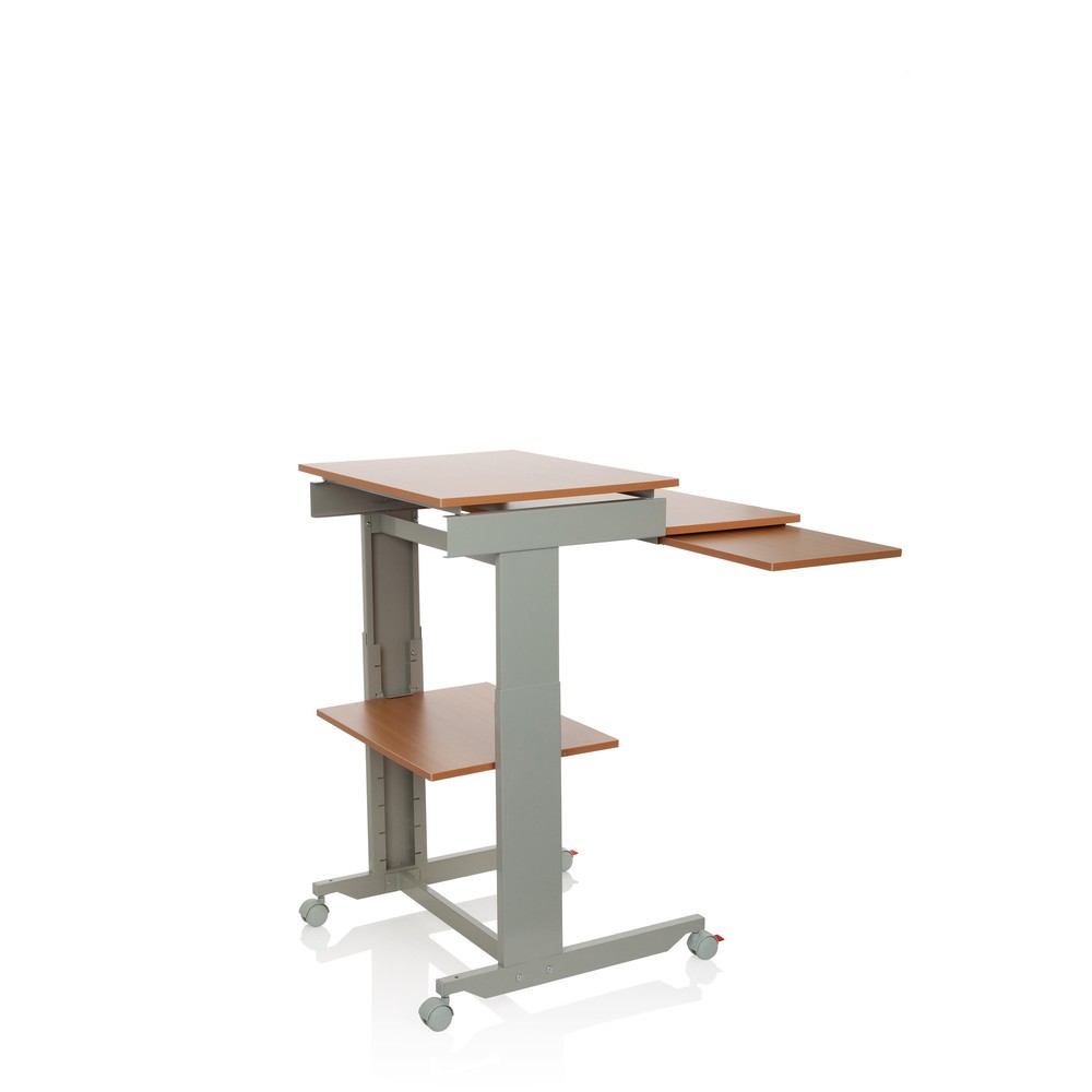 Productafbeelding nr. 8: Computertafel / bureau hjh OFFICE WORKSTATION, grijs / beuk