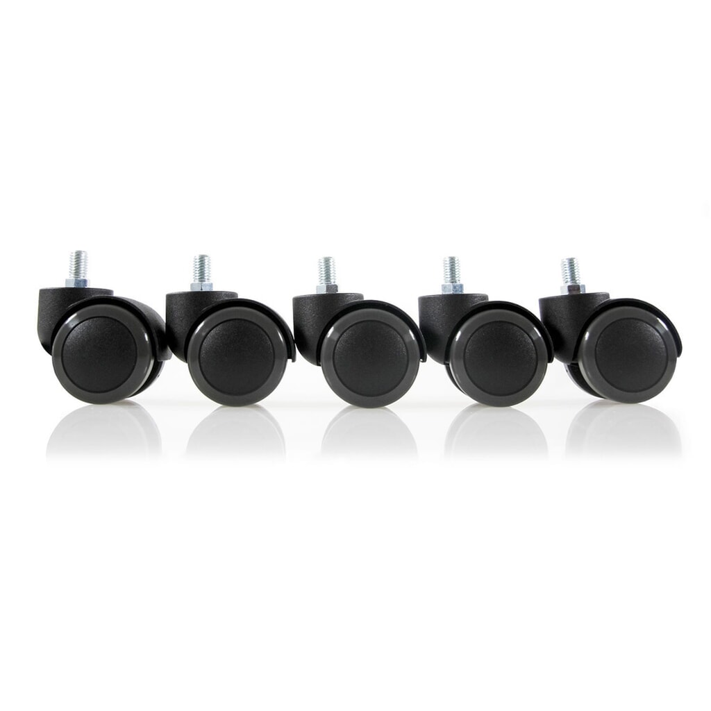 Wielen voor harde vloeren 5x hjh OFFICE 50 mm / schroefdraad M10 bureaustoelwielen voor harde vloeren, (set van 5) Productafbeelding nr. 3: Wielen voor harde vloeren 5x hjh OFFICE 50 mm / schroefdraad M10 bureaustoelwielen voor harde vloeren, (set van 5)