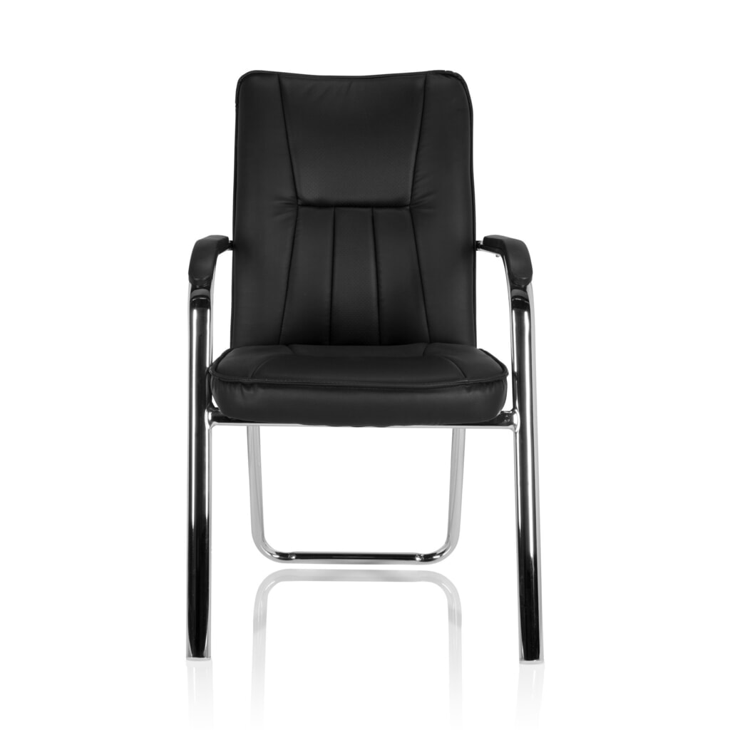 Product afbeelding: Vergaderstoel / bezoekersstoel hjh OFFICE BANDA V PU, zwart