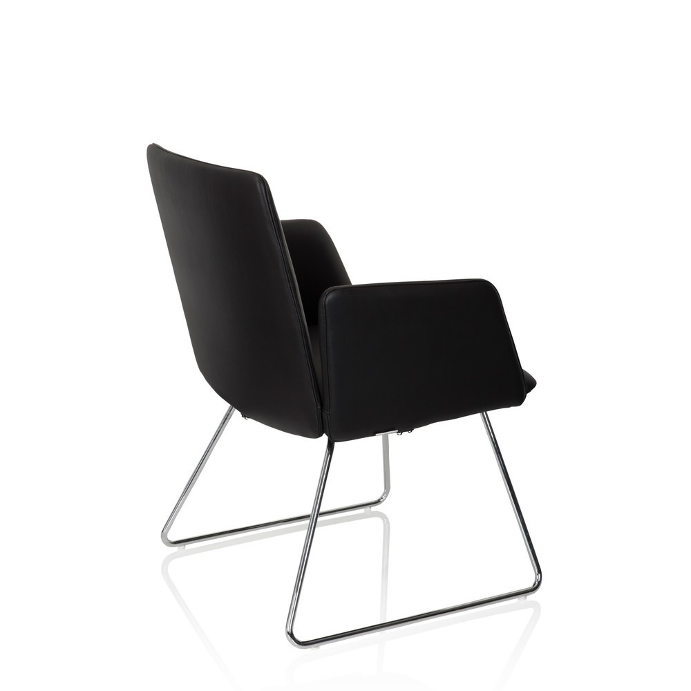 Productafbeelding nr. 10: Bezoekersstoel / sledestoel hjh OFFICE DESIGNIA V kunstleder, zwart