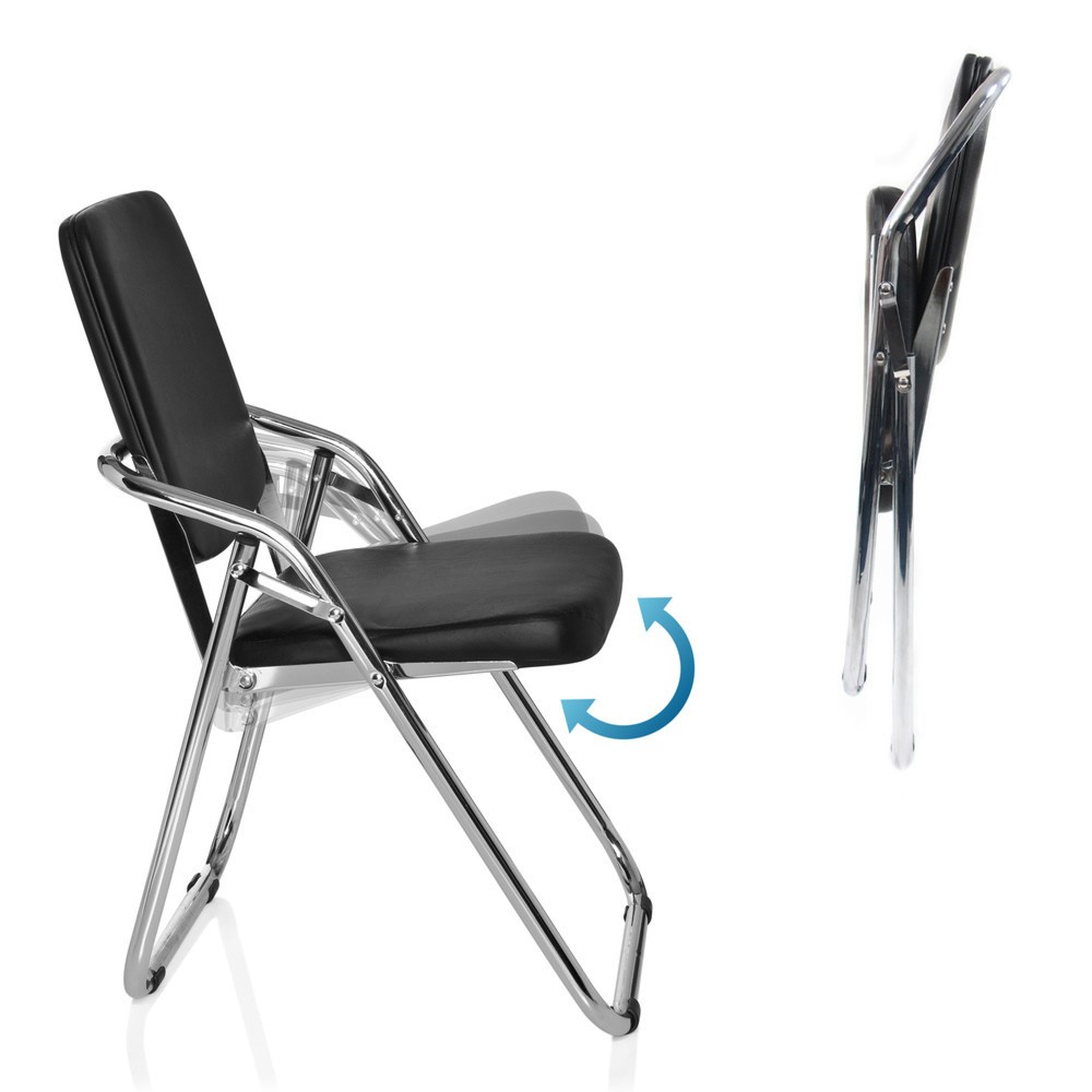 Productafbeelding nr. 2: Vergaderstoel / bezoekersstoel hjh OFFICE ESTO V PU, zwart