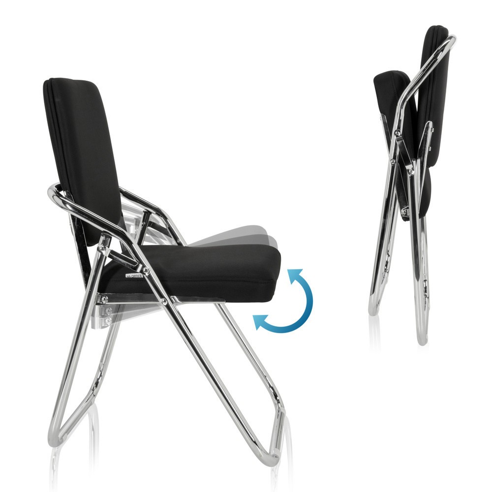 Productafbeelding nr. 2: Vergaderstoel / bezoekersstoel hjh OFFICE ESTO stof, zwart