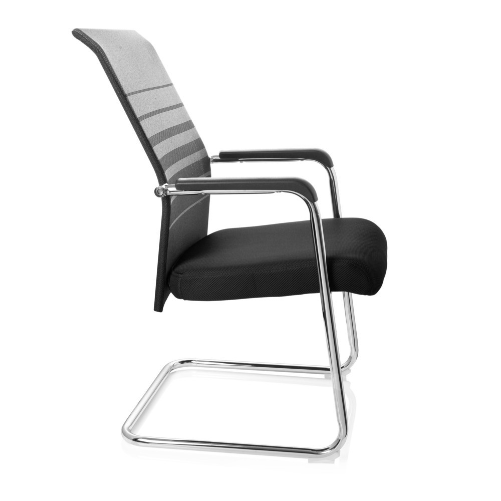 Productafbeelding nr. 7: Vergaderstoel / bezoekersstoel hjh OFFICE FALCONE V stof, zwart / grijs