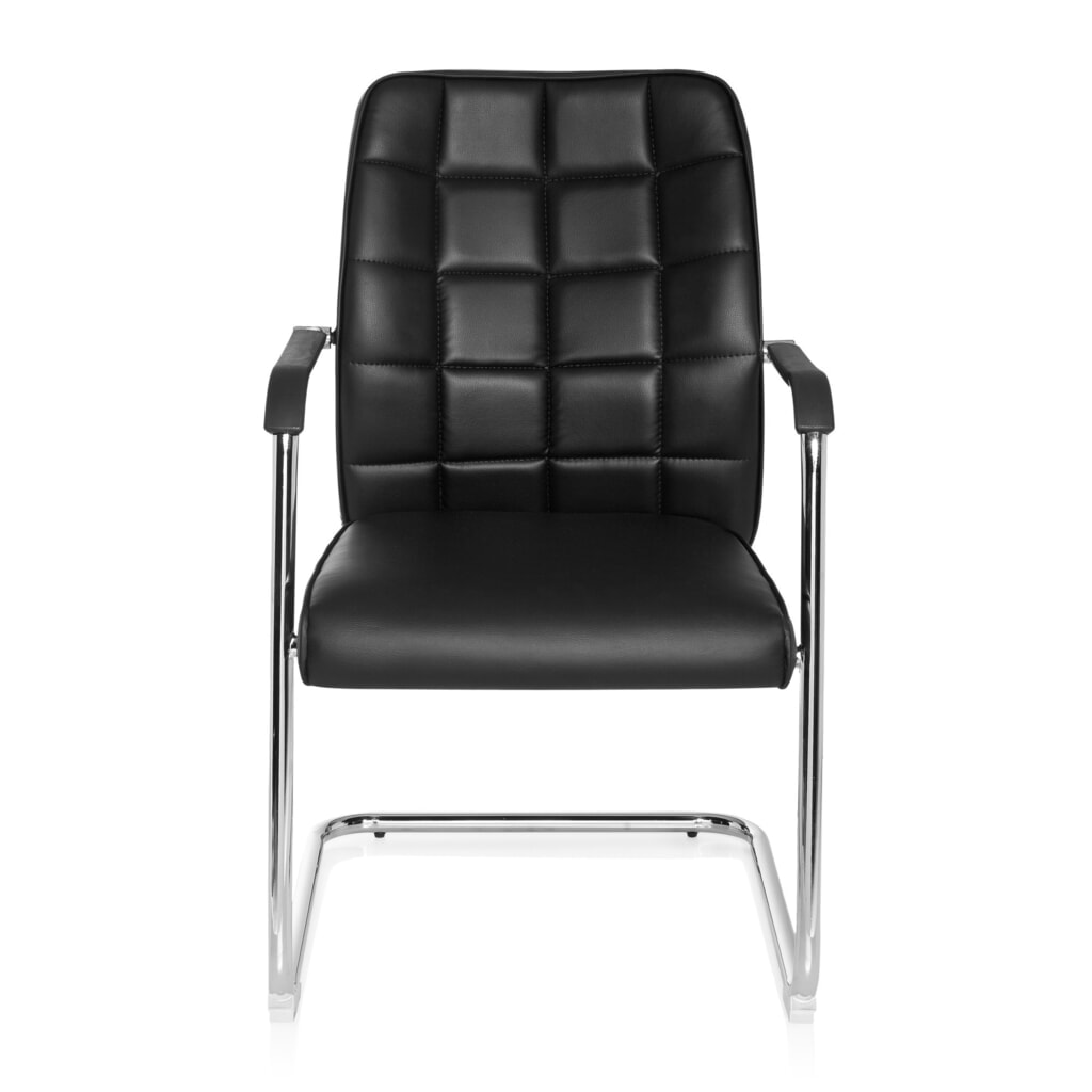 Product afbeelding: Vergaderstoel / sledestoel hjh OFFICE / FLEXO V PU, zwart