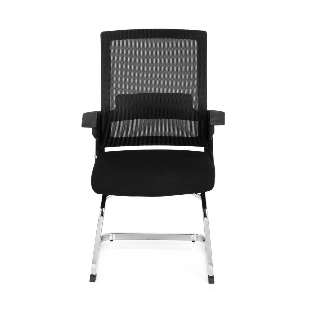 Productafbeelding nr. 1: Vergaderstoel / sledestoel hjh OFFICE INVENTOR V stof, zwart