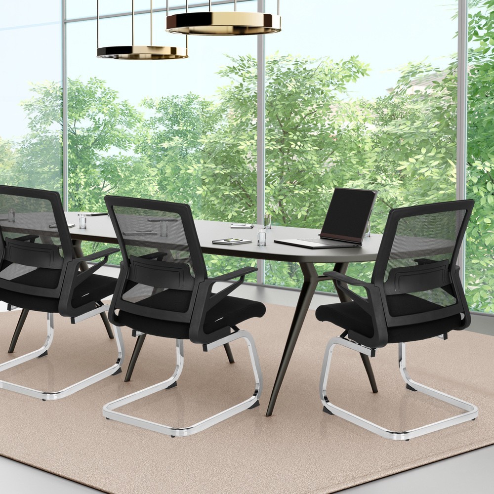 Productafbeelding nr. 3: Vergaderstoel / sledestoel hjh OFFICE INVENTOR V stof, zwart