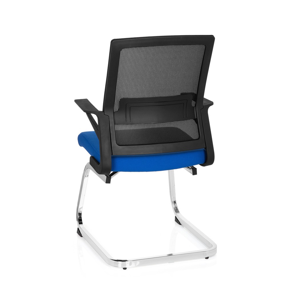 Productafbeelding nr. 9: Vergaderstoel / sledestoel hjh OFFICE INVENTOR V stof, zwart / blauw