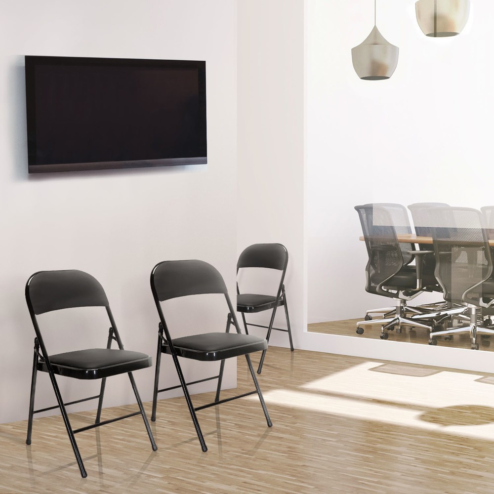Productafbeelding nr. 7: Vergaderstoel / bezoekersstoel / klapstoel hjh OFFICE TUDELA PU, zwart