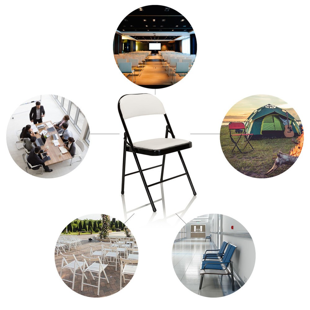 Productafbeelding nr. 2: Vergaderstoel / bezoekersstoel / klapstoel hjh OFFICE TUDELA PU, wit