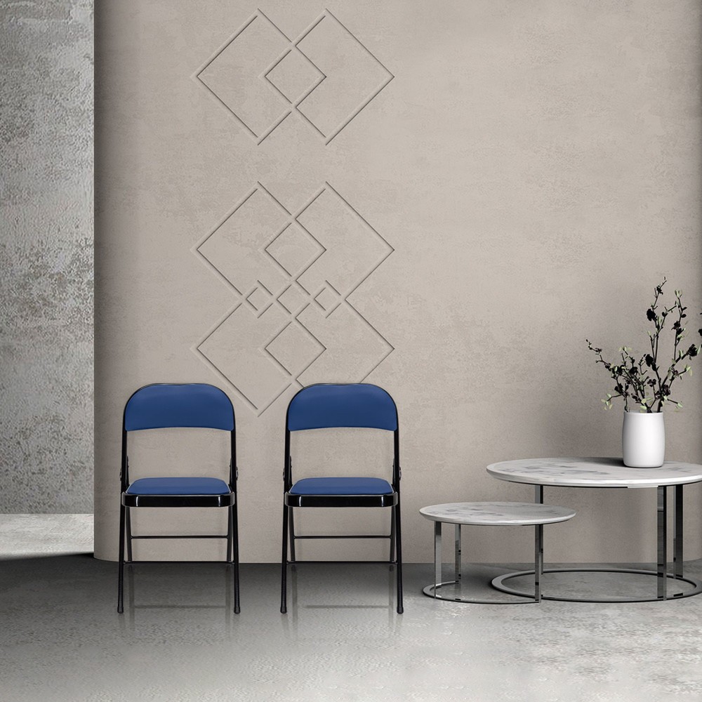Productafbeelding nr. 6: Vergaderstoel / bezoekersstoel / klapstoel hjh OFFICE TUDELA PU, blauw