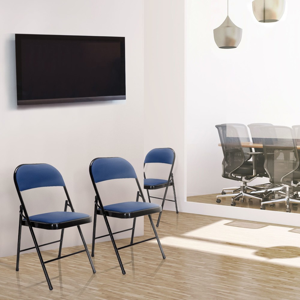 Productafbeelding nr. 7: Vergaderstoel / bezoekersstoel / klapstoel hjh OFFICE TUDELA PU, blauw