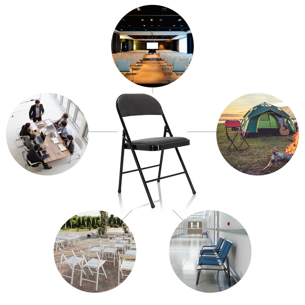Productafbeelding nr. 10: Vergaderstoel / bezoekersstoel / klapstoel hjh OFFICE TUDELA I fluweel, donkergrijs