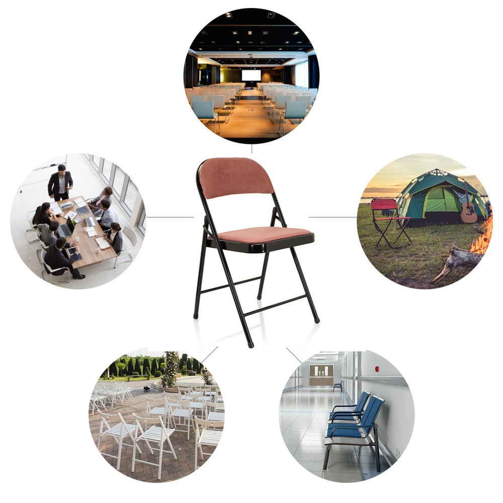 Productafbeelding nr. 9: Vergaderstoel / bezoekersstoel / klapstoel hjh OFFICE TUDELA I fluweel, roze