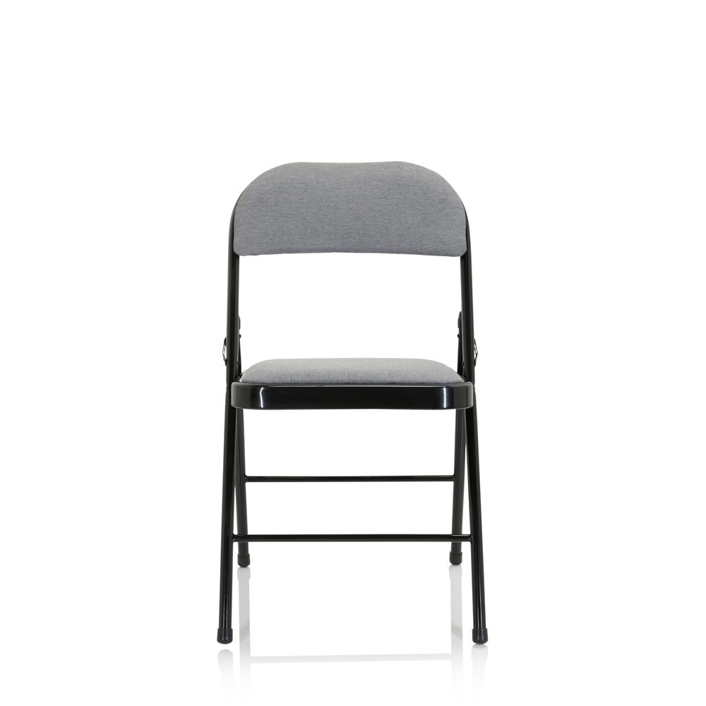 Product afbeelding: Vergaderstoel / bezoekersstoel / klapstoel hjh OFFICE TUDELA II stof, lichtgrijs