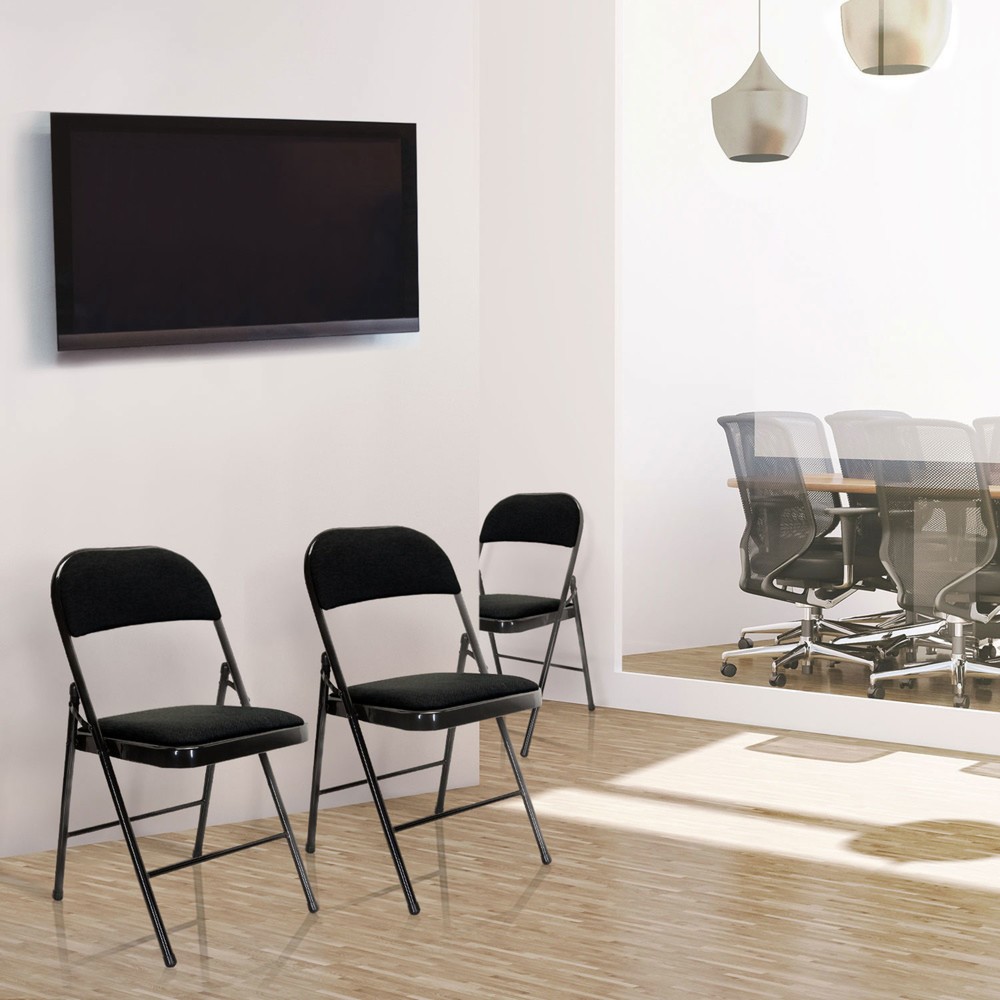 Productafbeelding nr. 4: Vergaderstoel / bezoekersstoel / klapstoel hjh OFFICE TUDELA II stof, zwart
