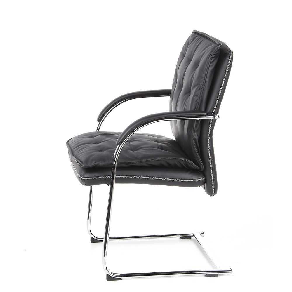 Productafbeelding nr. 9: Vergaderstoel / sledestoel hjh OFFICE VILLA V nappaleer, zwart