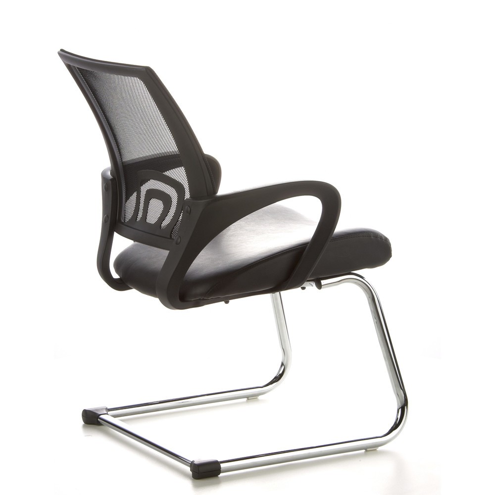 Productafbeelding nr. 4: Vergaderstoel / sledestoel hjh OFFICE VISTO NET V netstof, zwart / chroom