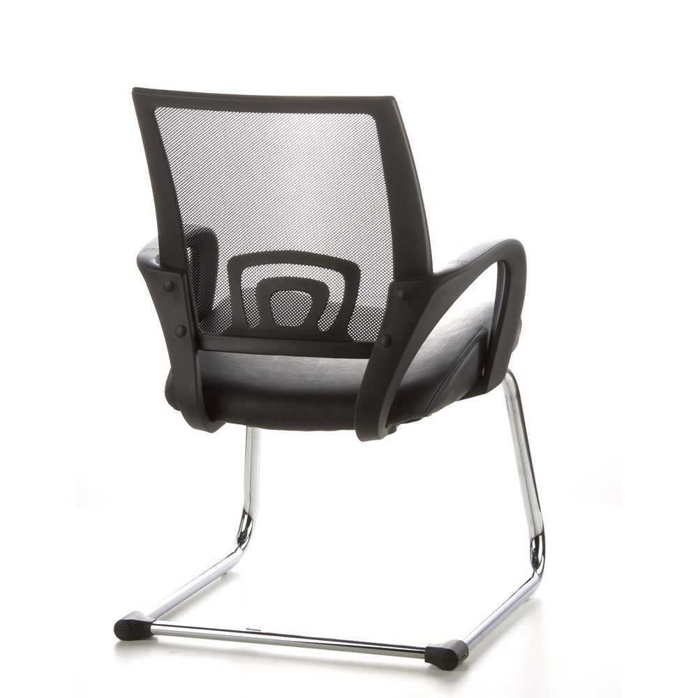 Productafbeelding nr. 6: Vergaderstoel / sledestoel hjh OFFICE VISTO NET V netstof, zwart / chroom