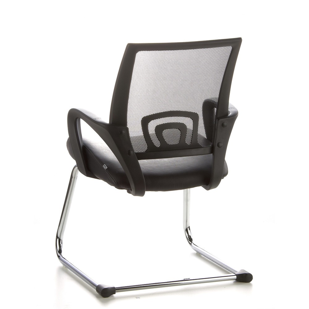 Productafbeelding nr. 7: Vergaderstoel / sledestoel hjh OFFICE VISTO NET V netstof, zwart / chroom