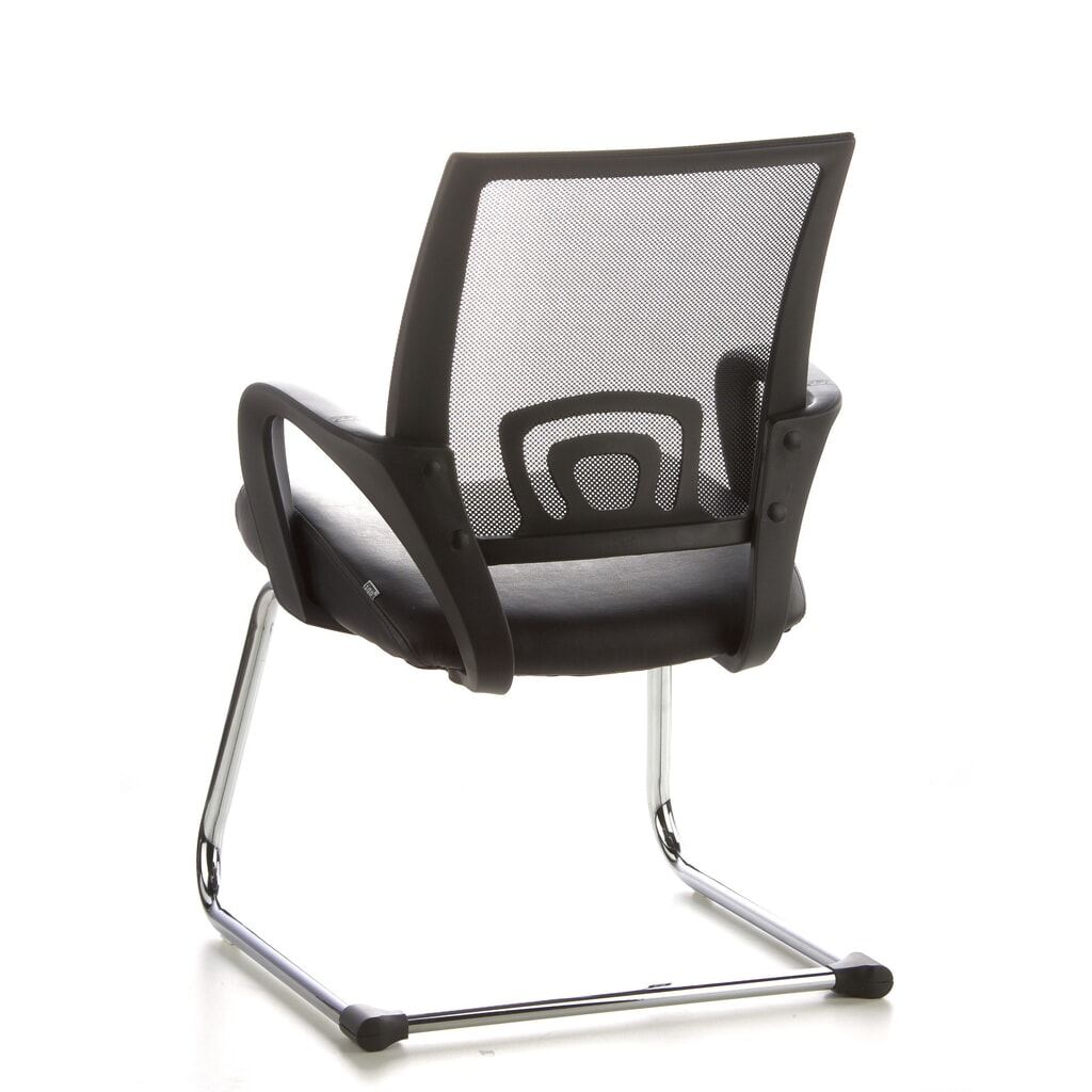 Productafbeelding nr. 7: Vergaderstoel / sledestoel hjh OFFICE VISTO NET V netstof, zwart / chroom