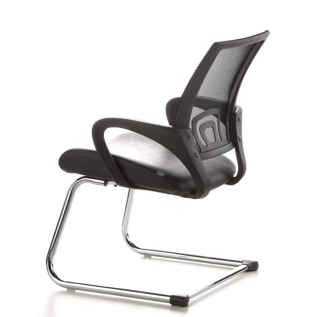 Productafbeelding nr. 8: Vergaderstoel / sledestoel hjh OFFICE VISTO NET V netstof, zwart / chroom