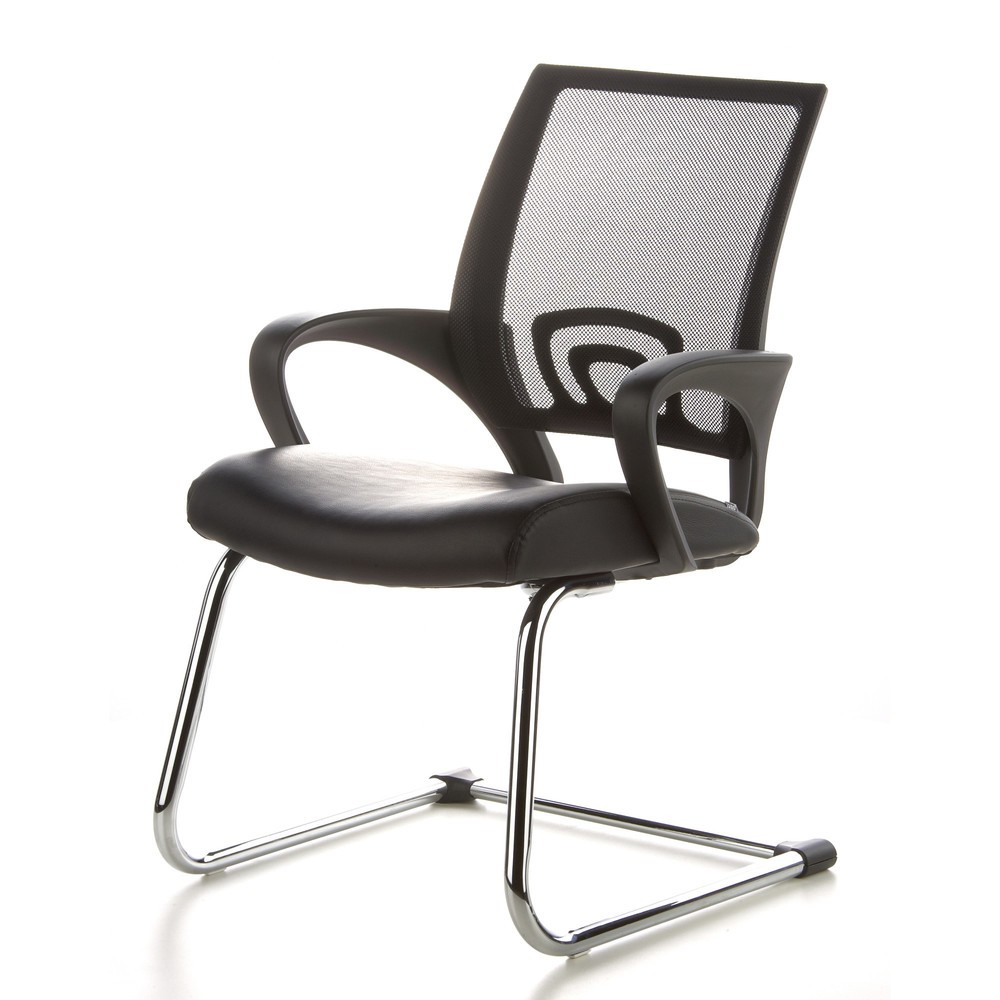 Productafbeelding nr. 10: Vergaderstoel / sledestoel hjh OFFICE VISTO NET V netstof, zwart / chroom