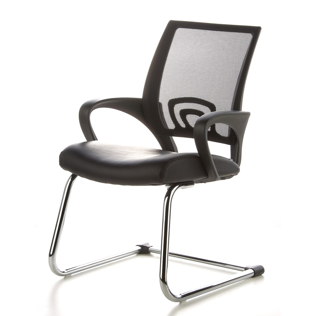 Vergaderstoel / sledestoel hjh OFFICE VISTO NET V netstof, zwart / chroom Productafbeelding nr. 10: Vergaderstoel / sledestoel hjh OFFICE VISTO NET V netstof, zwart / chroom