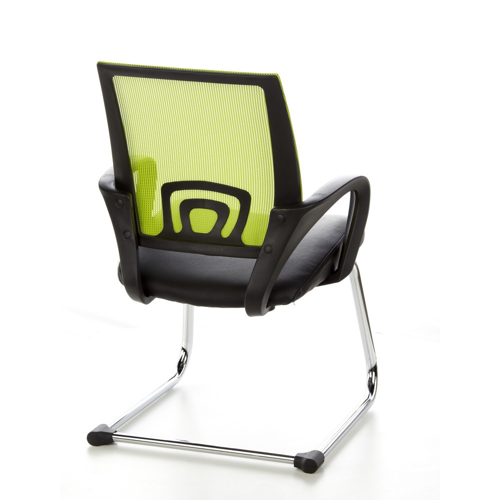 Productafbeelding nr. 6: Vergaderstoel / sledestoel hjh OFFICE VISTO NET V netstof, zwart / groen