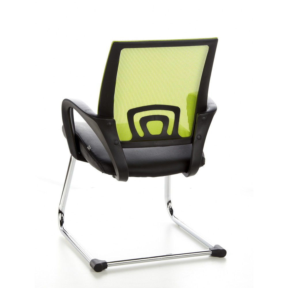 Productafbeelding nr. 7: Vergaderstoel / sledestoel hjh OFFICE VISTO NET V netstof, zwart / groen